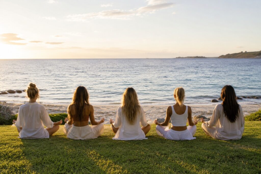 Meditation ved stranden